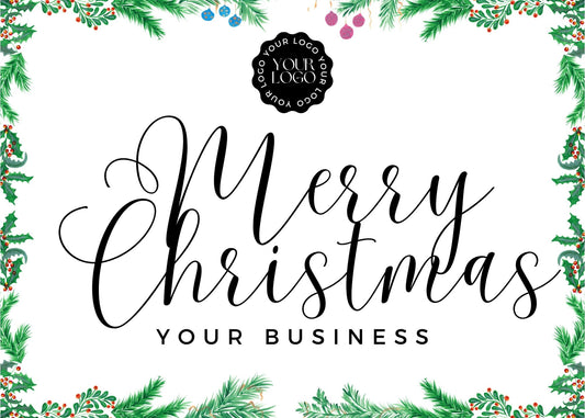 Merry Christmas Business Card Template